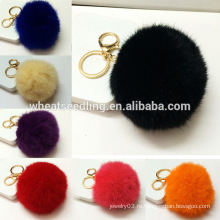 Модный свитер для помпы pom pom Оптовый мех pom poms keychain